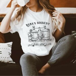 Mama’s Boobery Always on Tap Funny Breastfeeding Shirt